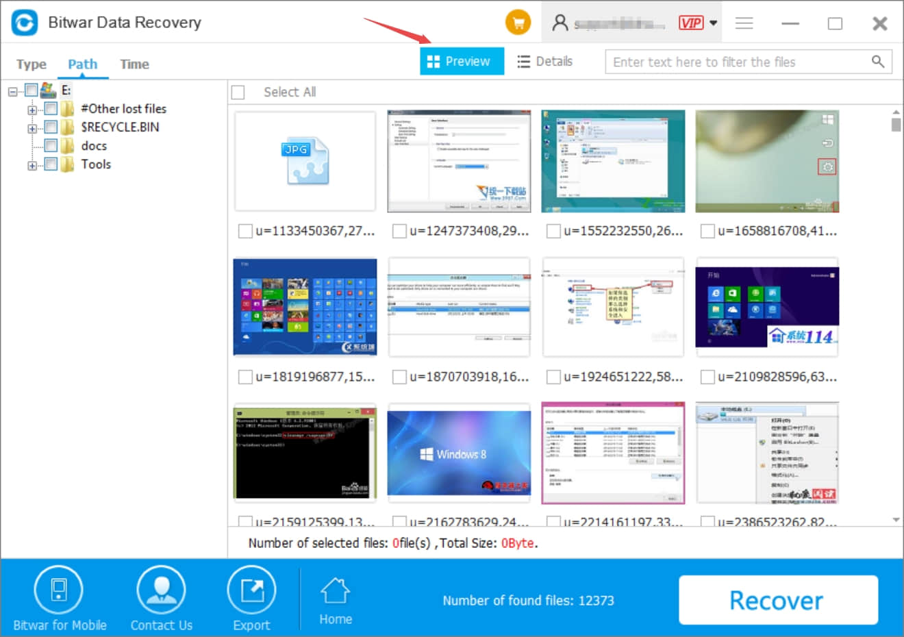 Bitwar Data Recovery Software 6.35 recovery deleted files