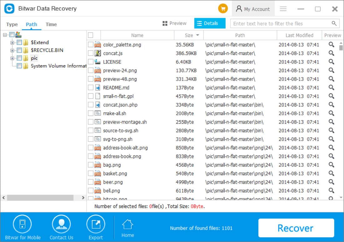 Bitwar Data Recovery 6.35 partition lost recovery