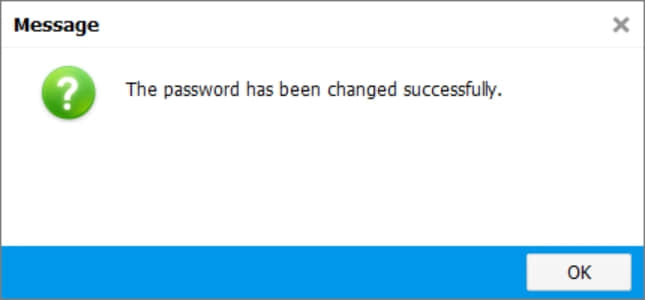 password changed successfully