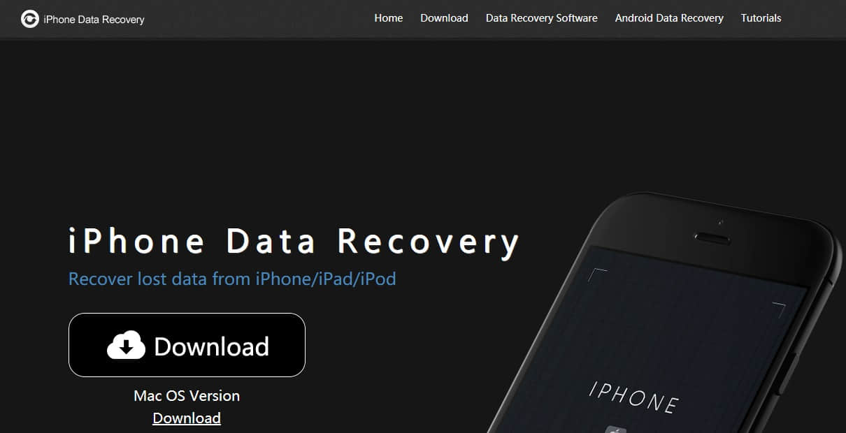 1.Bitwar iPhone Data Recovery download page