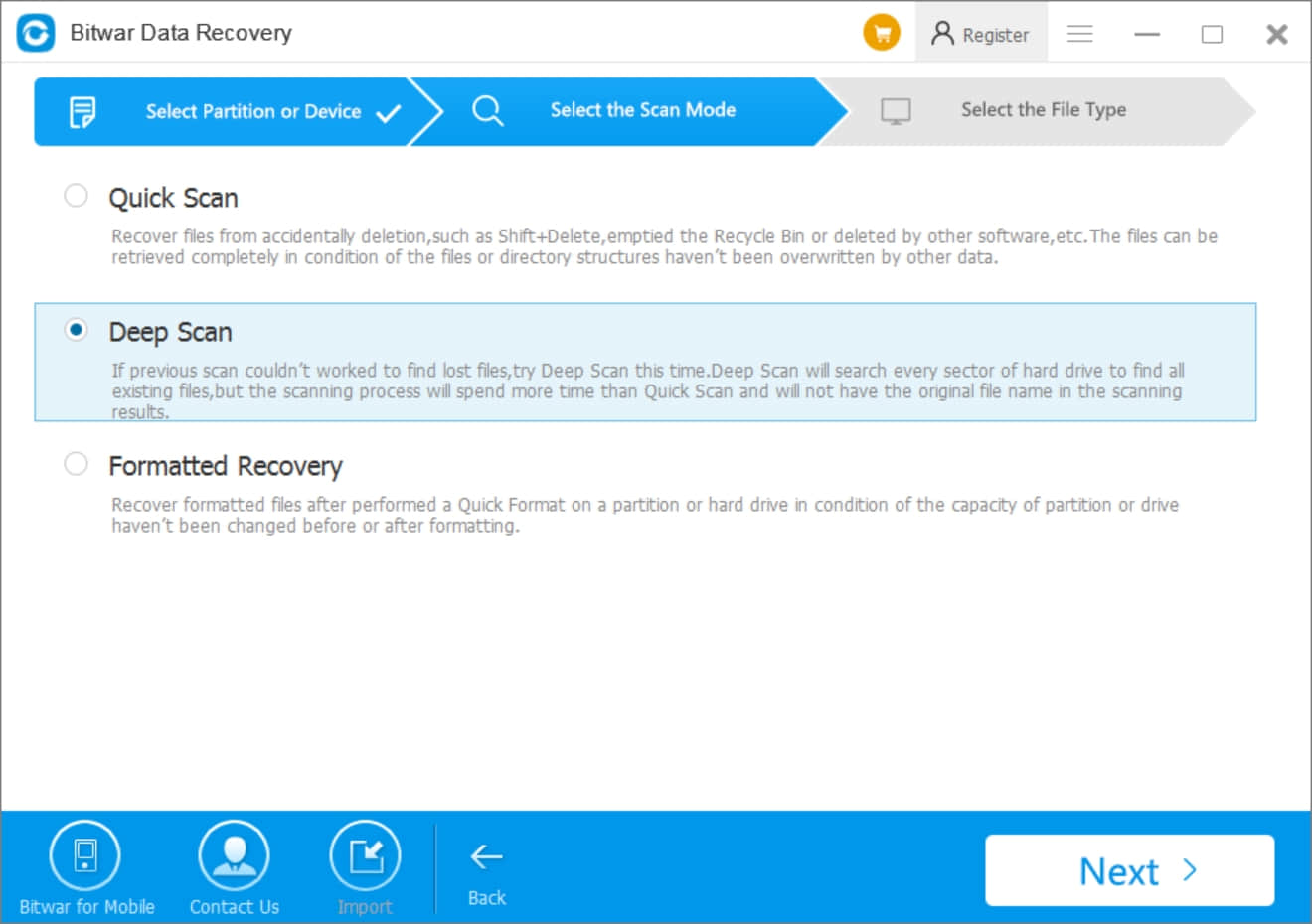 4.You need to format the hard disk before to use  issue sovled - Bitwar Data Recovery