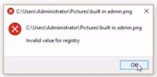 Invalid value type. Ошибка Windows PNG. Registry Error Windows 10. Отменить opens with. Error: Invalid value. Allowed values: on, allow_Bypass.