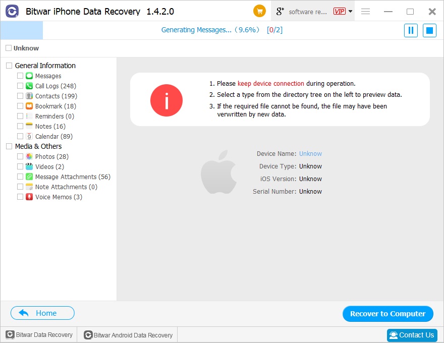 recover lost data from iPhone 6/7/8