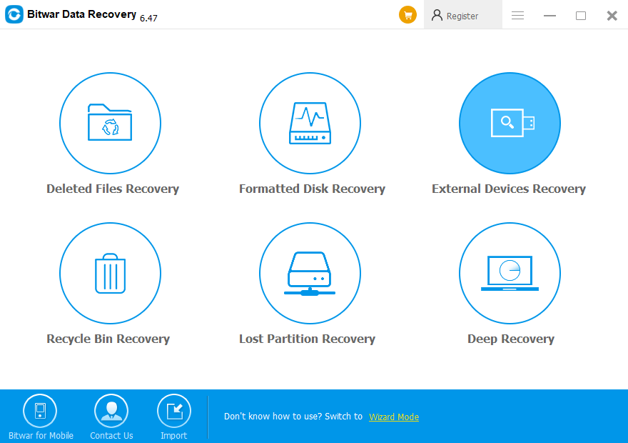Steps to Recover Files from Removable Media Devices with Bitwar Data Recovery