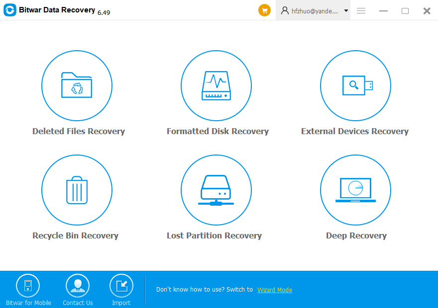 Select the recovery mode